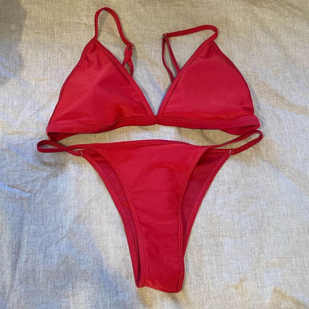 SHEIN Red Bikini